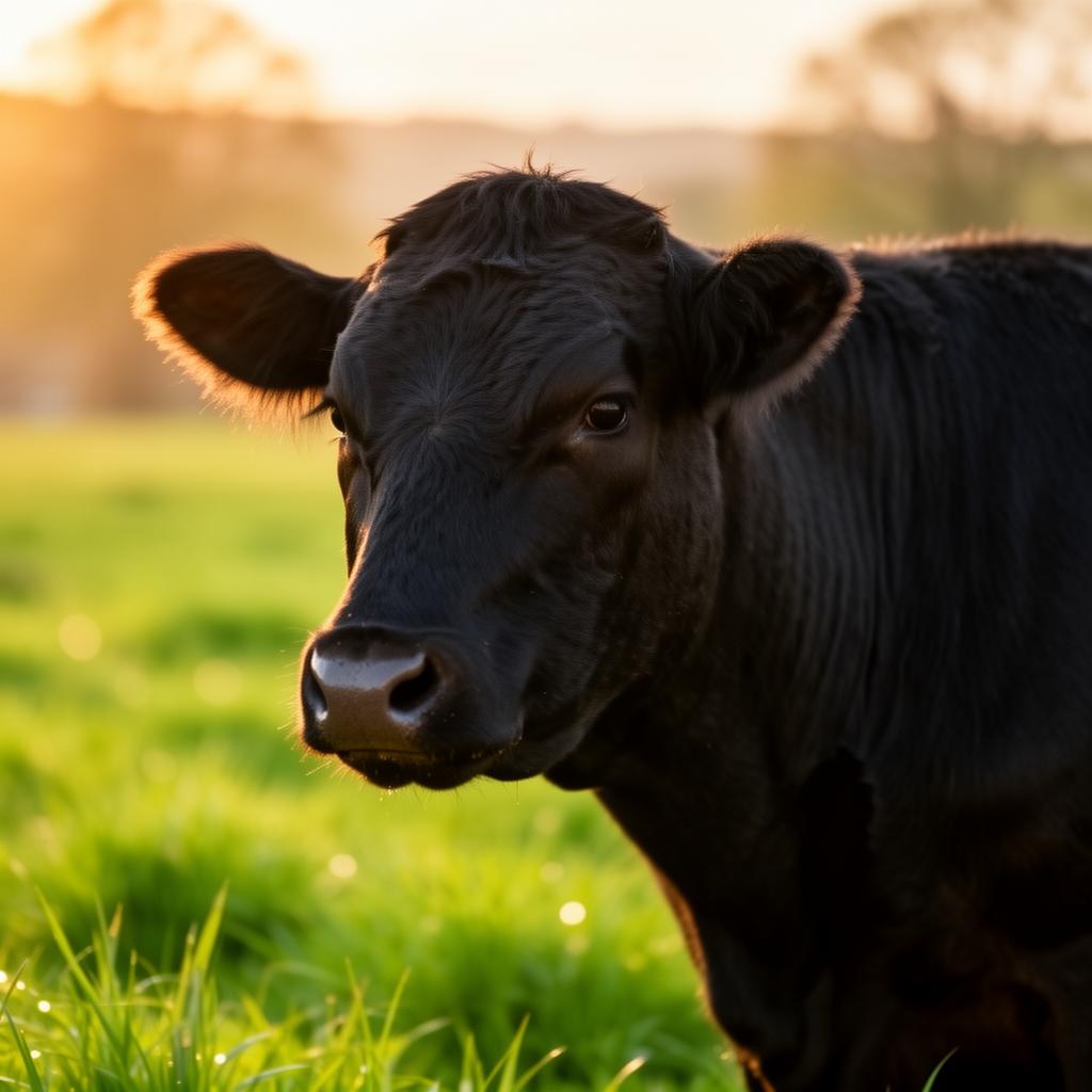 Black Angus Wagyu cross cattle at Golden Pastures